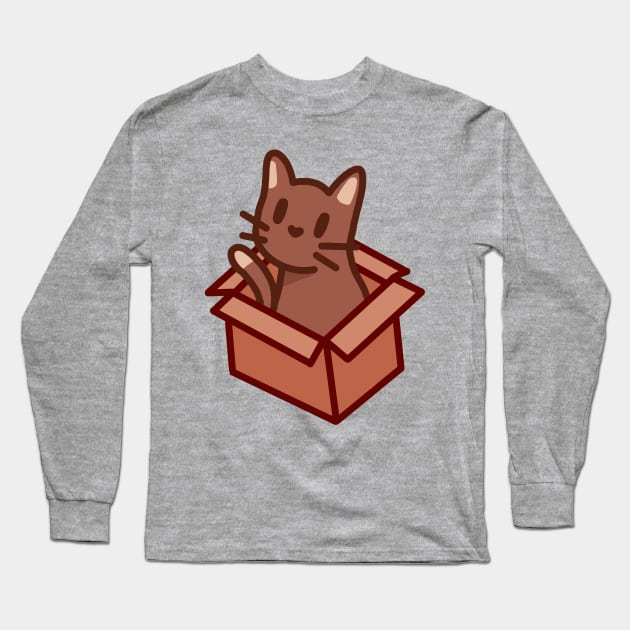 Coffee Cat Long Sleeve T-Shirt by MoonSugarCake